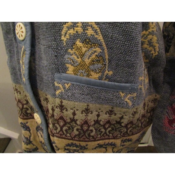 Vintage Flashback Boho Cardigan Sweater Jacket Button Front Womens Size 2X - Picture 6 of 10